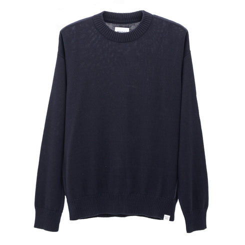 Norse Projects Jonas Cotton Sweater Dark Navy N45-06417004 5711610324138 Front Degli Uberti